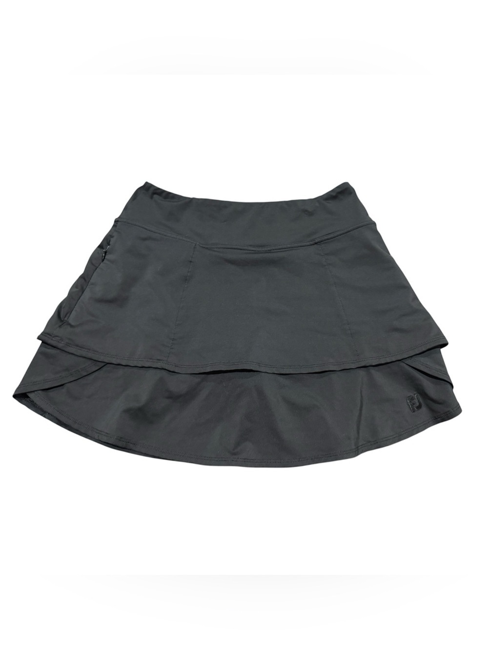 Footjoy Womens Layered Golf Skirt Skort Black SIZE EXTRA SMALL XS